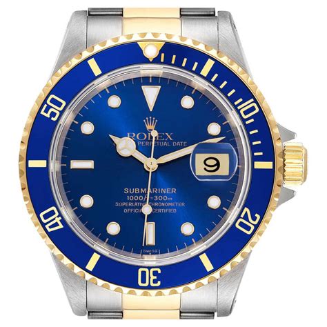 rolex 16613 black or blue|Rolex 16613 blue for sale.